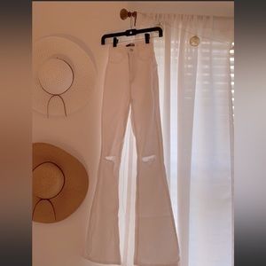 NWT white flare jeans
